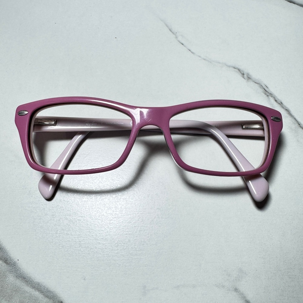 Ray-Ban RB 1550 3656 Pink Rectangular Eyeglass Frames 48-15-130